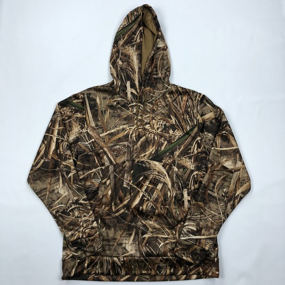 Under Armour Other - Under Armour Mens ColdGear Realtree Max-5 Camo Hoodie Large Loose Fit Pullover